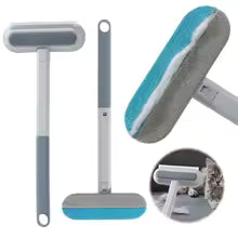 3 in 1 Long Handle Pet Hair & Fur Remover Brush - Manual Tool for Furniture, Carpet, Window - Cat & Dog